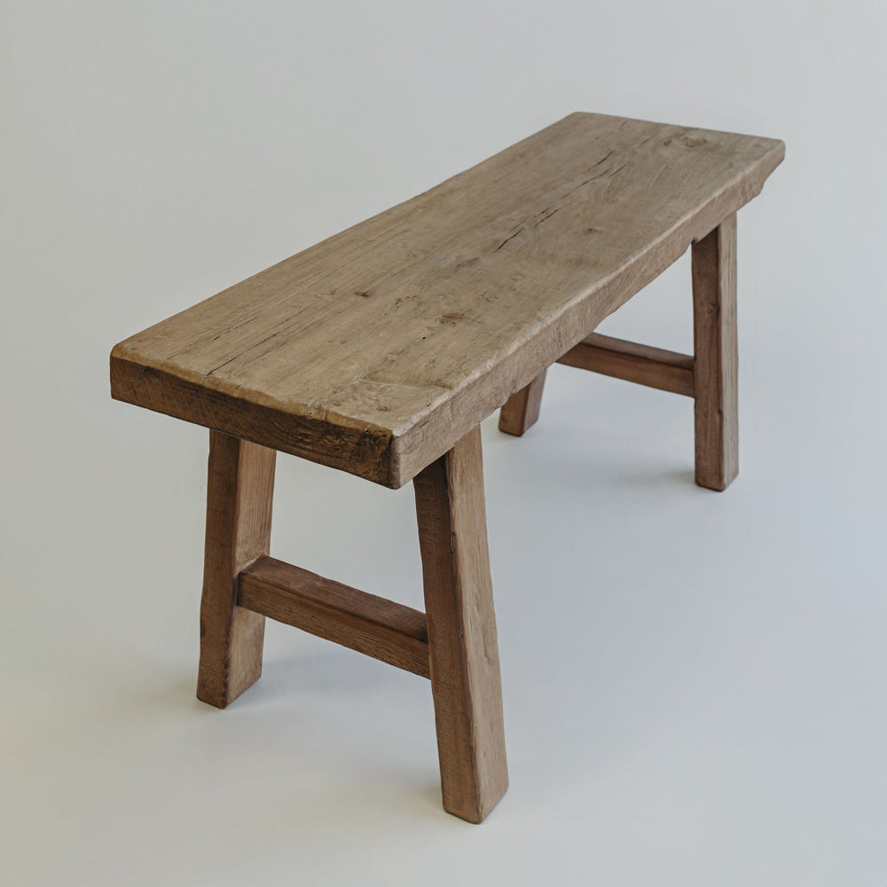 Short Elm Bench