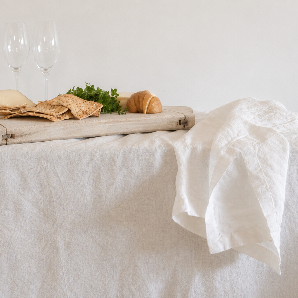 Linen Tablecloth - Off White
