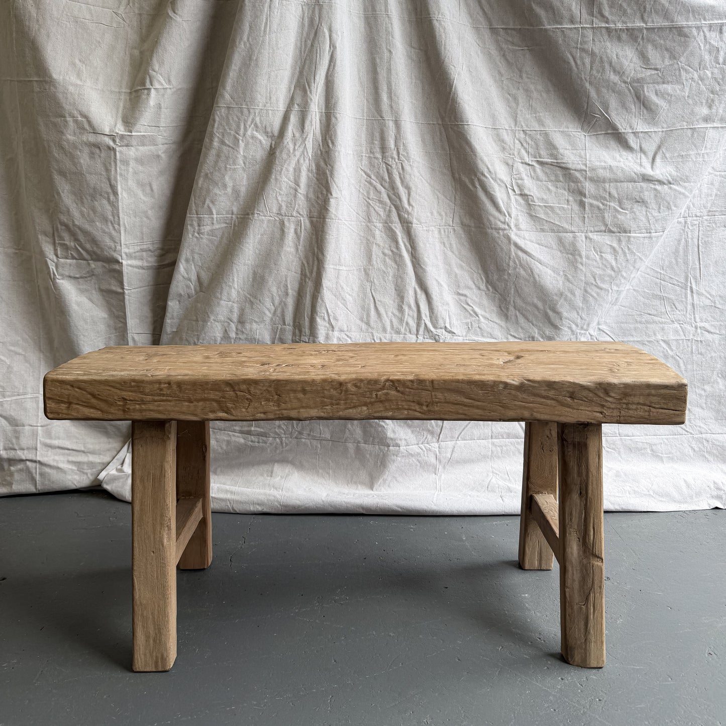 Short Elm Bench