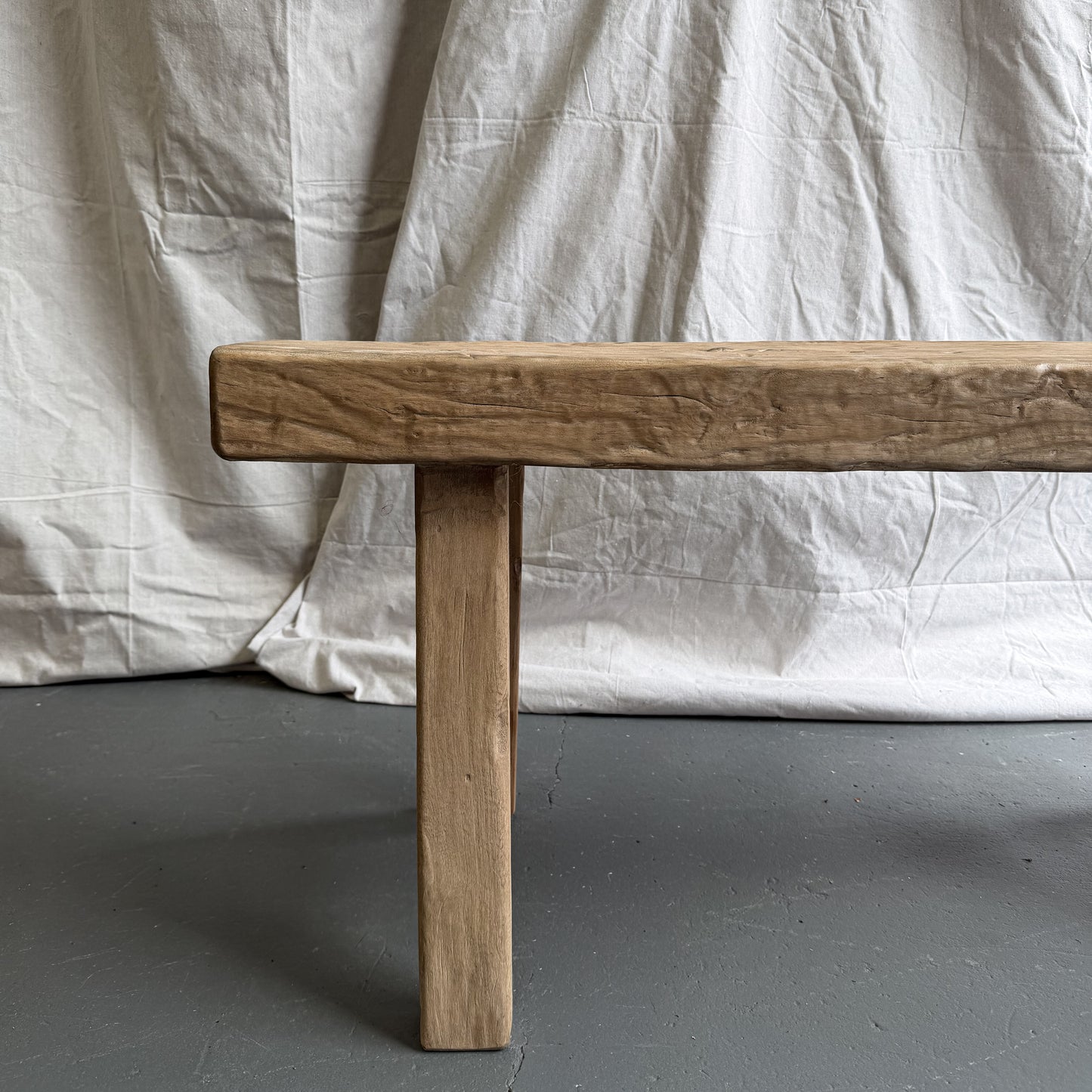 Short Elm Bench