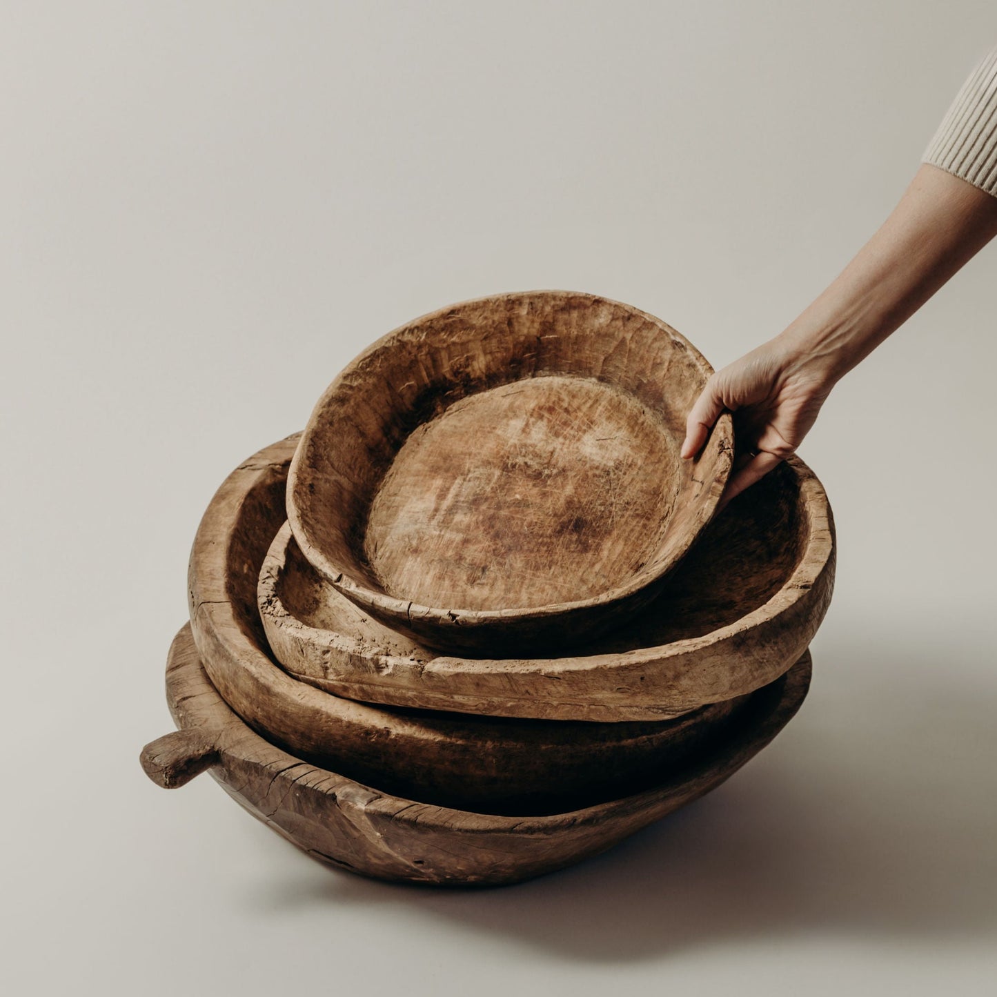 Round Wooden Bowl