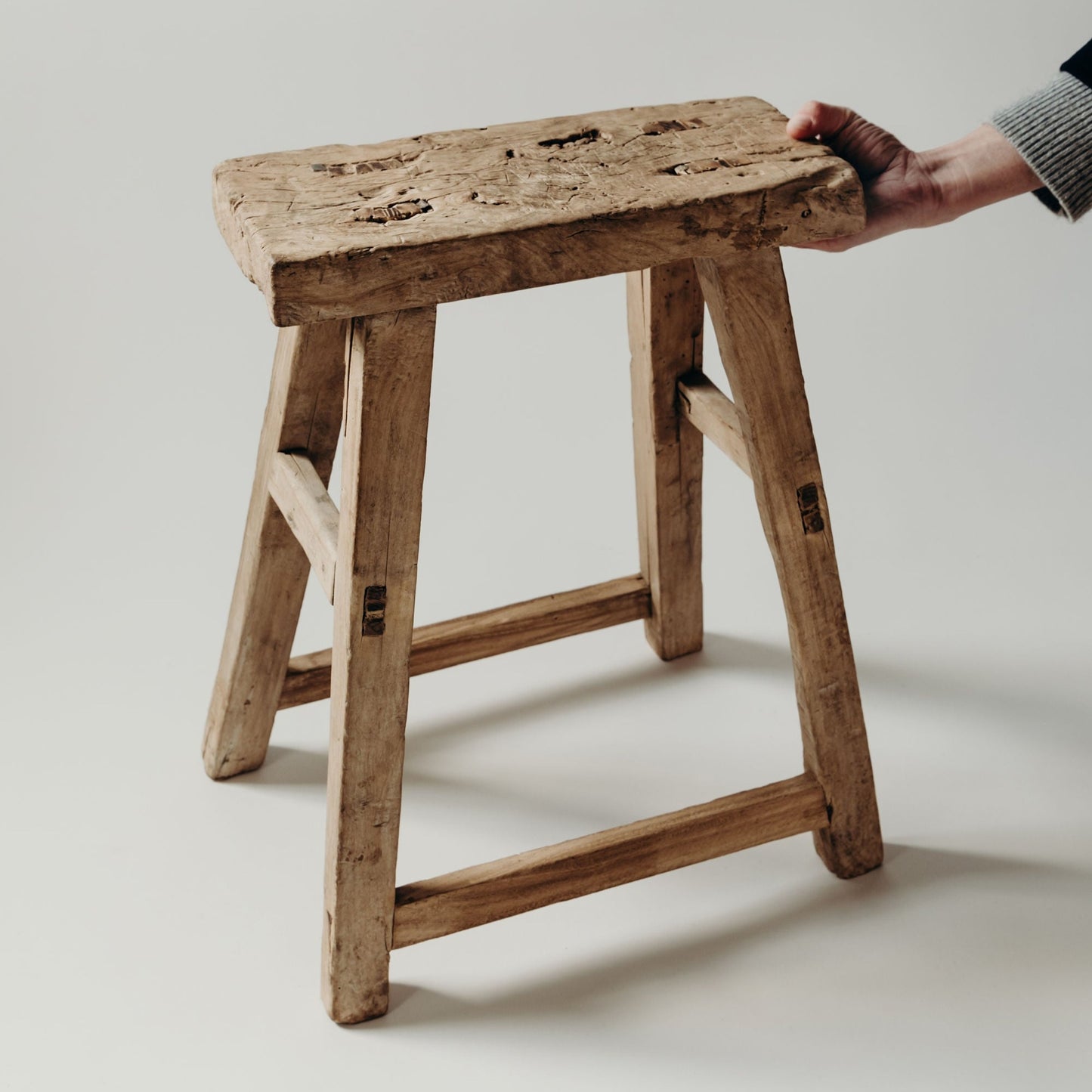 Elm Wooden Stool