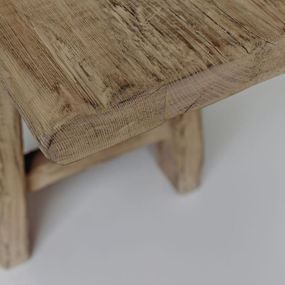 Chunky Elm Bench