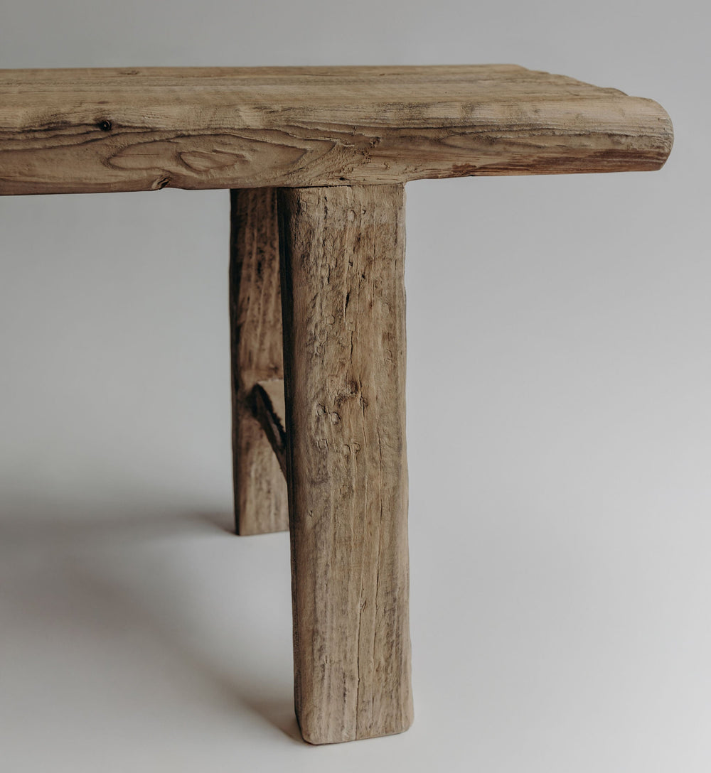 Short Elm Bench