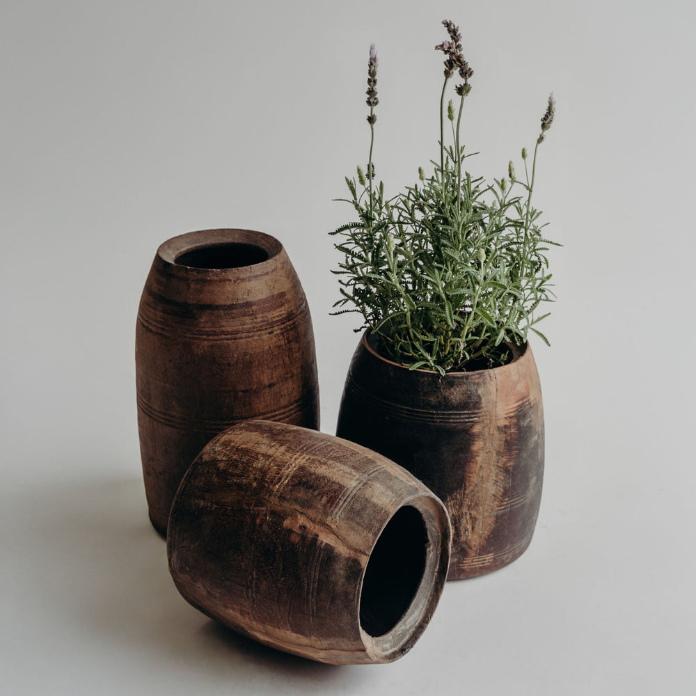 
                      
                        Small Wooden Pot
                      
                    