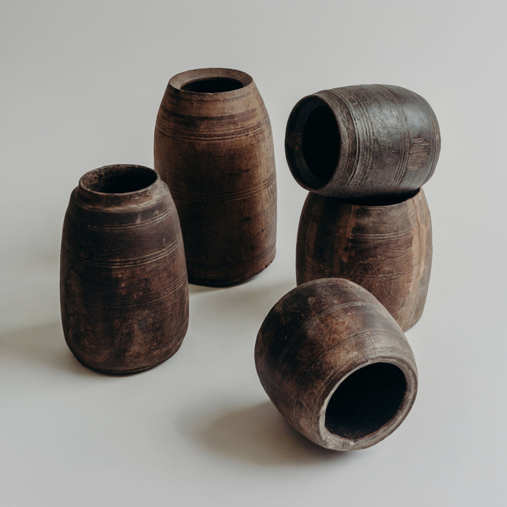 Small Wooden Pot