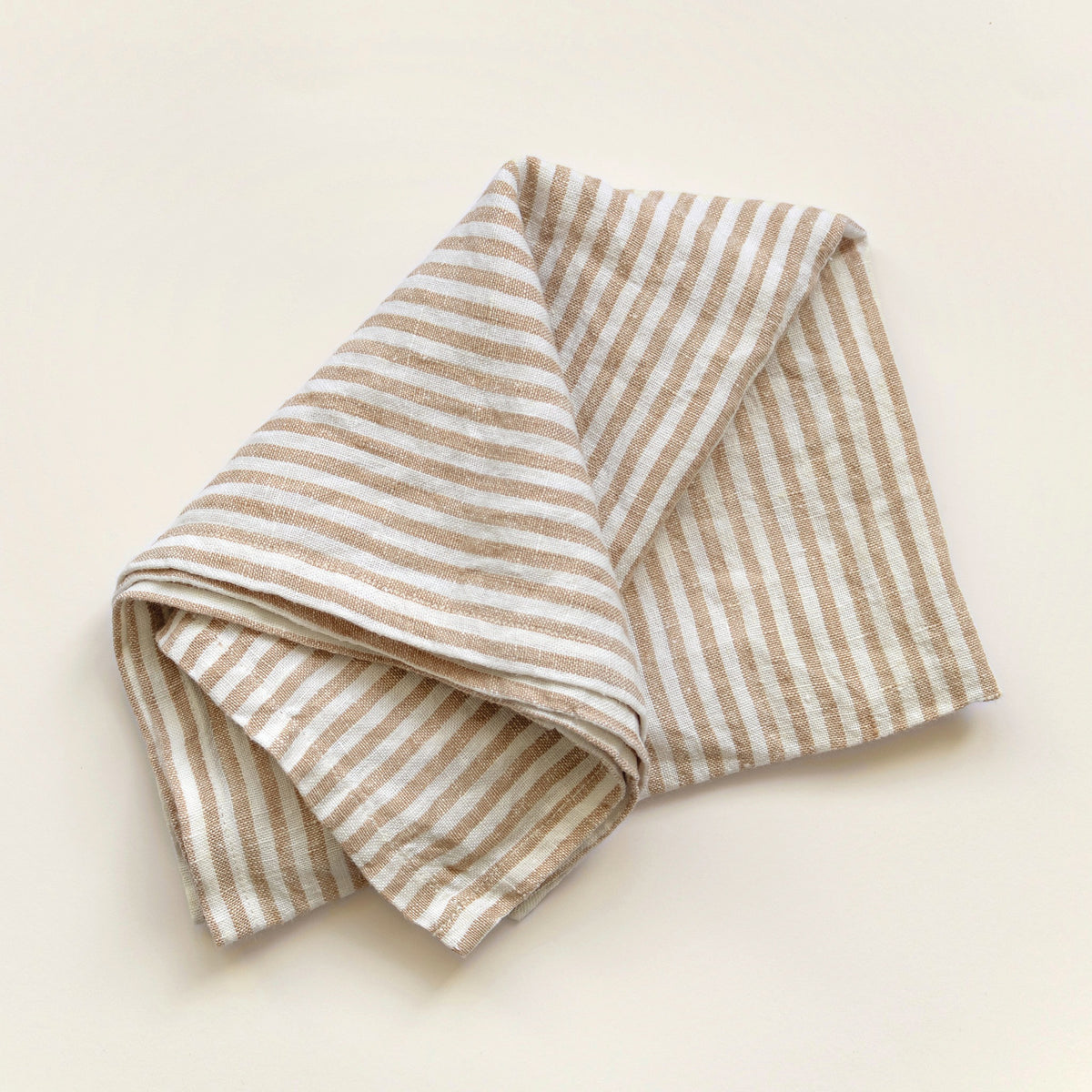 The Pantry Stripe Tea Towel, Caramel